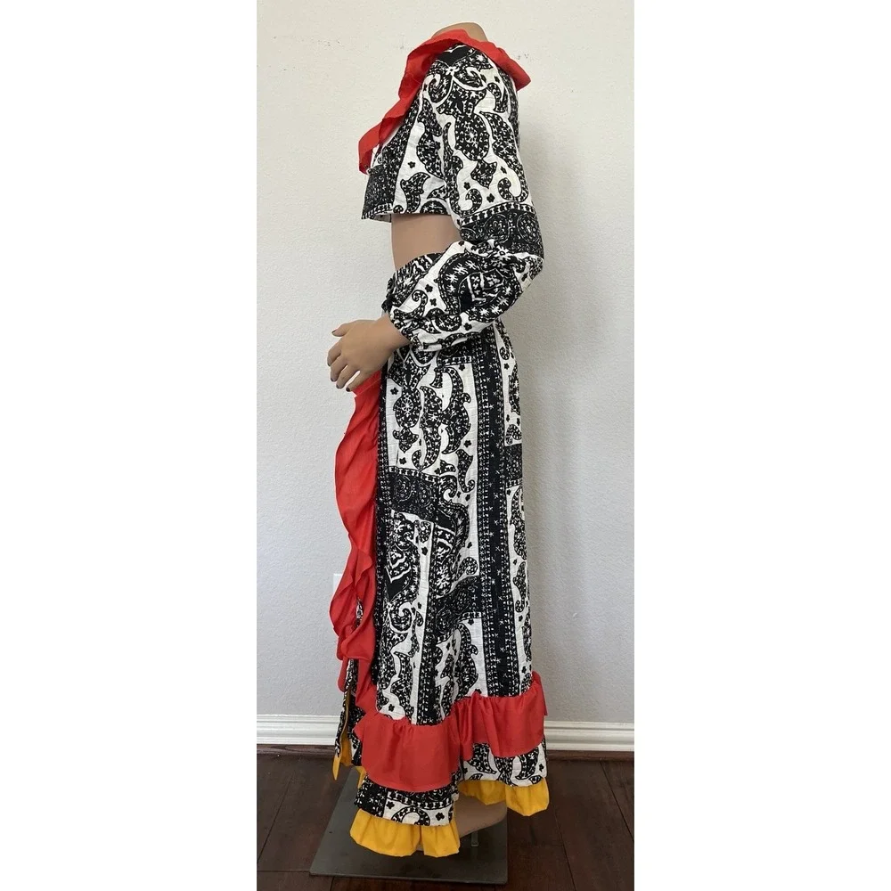 Vintage Tori Richard Honululu Skirt Top Set Hawaiian Outfit Size 8* Fits Like 0 - Picture 4 of 14
